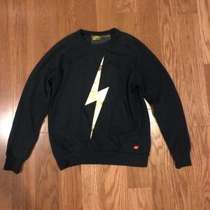 LIKE-NEW Aviator Nation Gold Bolt Sweatshirt